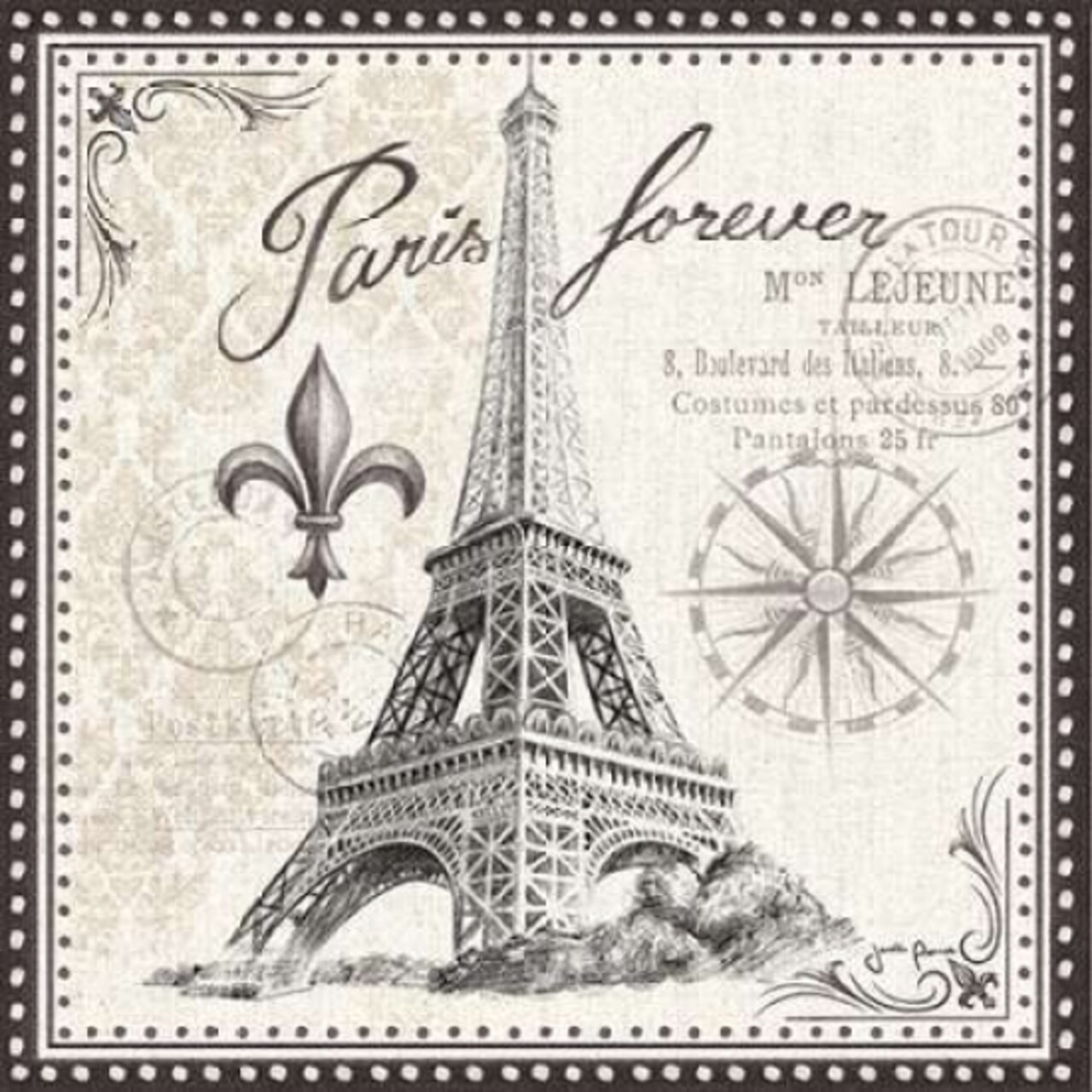 Bonjour Paris III Poster Print by Janelle Penner - Item # VARPDX18742